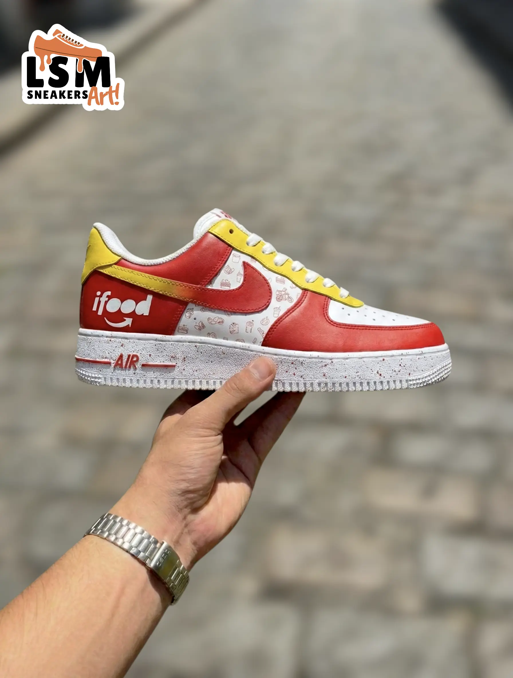 Tênis Customizado 12 Tenis Customizado Ifood - LSM Sneakers Art